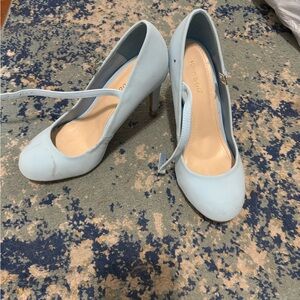 BAMBOO Light Blue Women's Heels